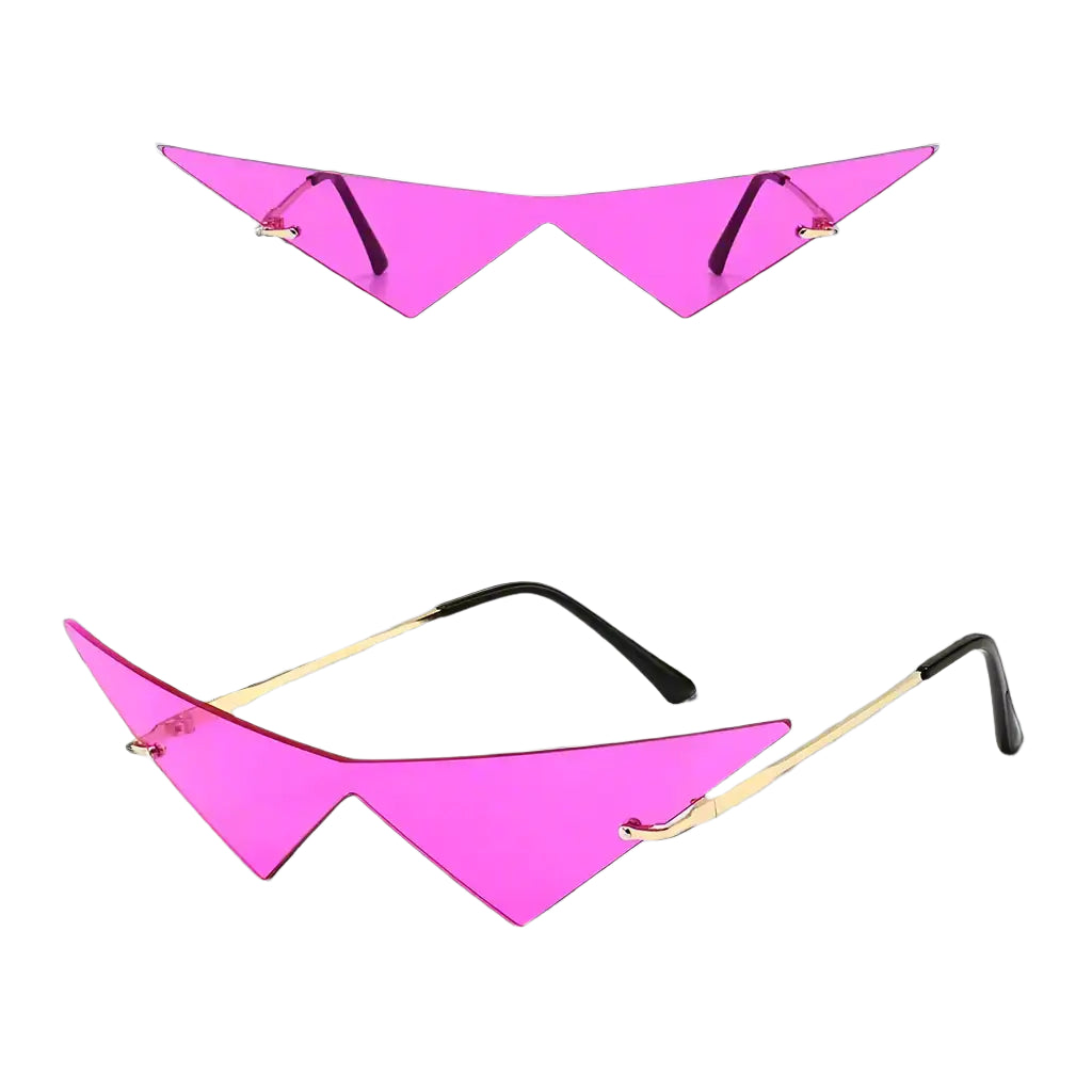 Red Triangle Glasses