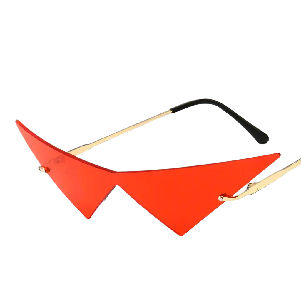 Red Triangle Glasses
