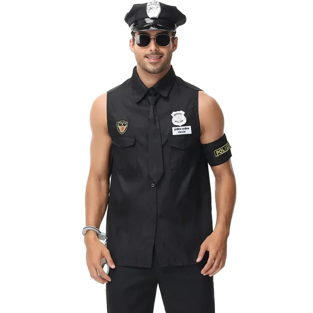 Black Police Costume