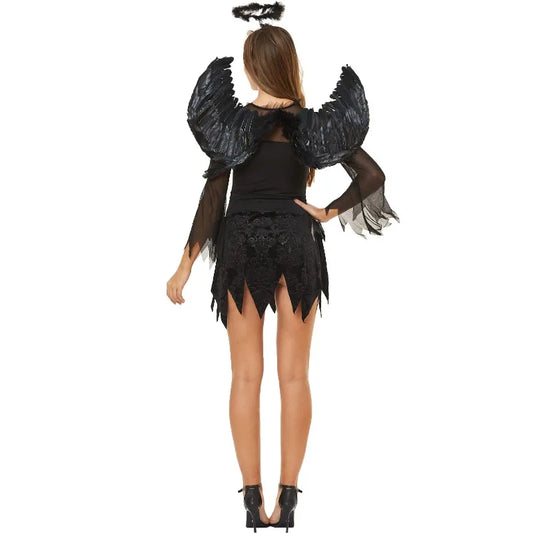 Black Angel Costume Womens