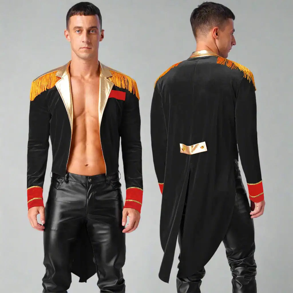 adult black ringmaster costume