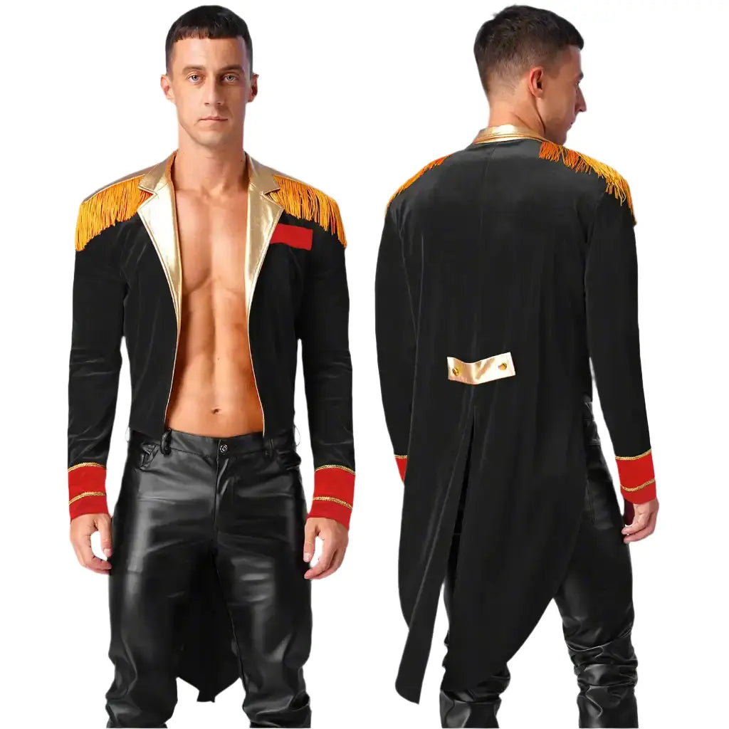 adult black ringmaster costume