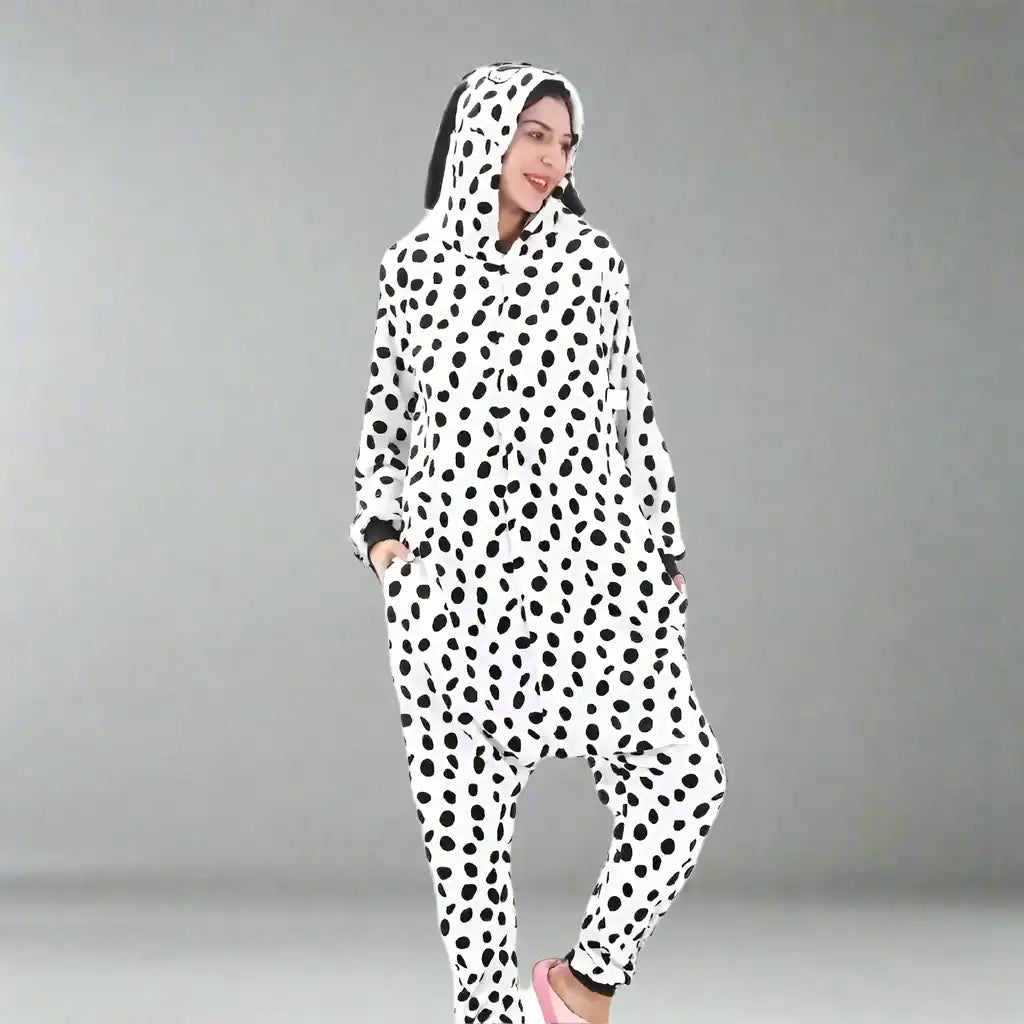 adult dalmatian jumpsuit