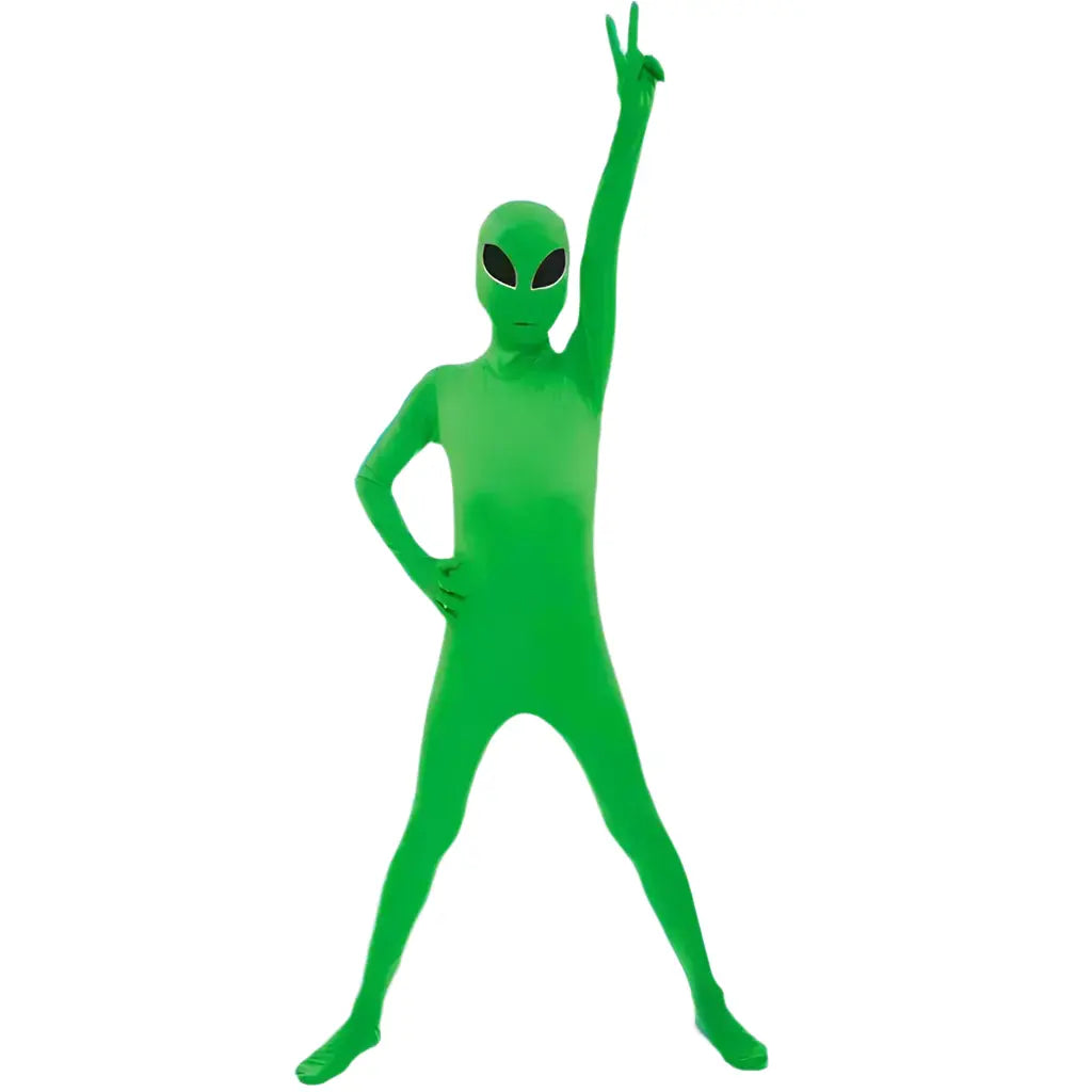adult green alien costume