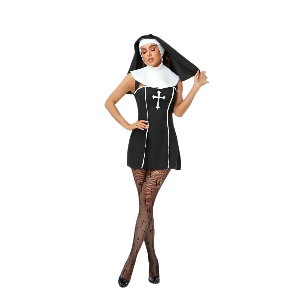 adult sexy nun costume