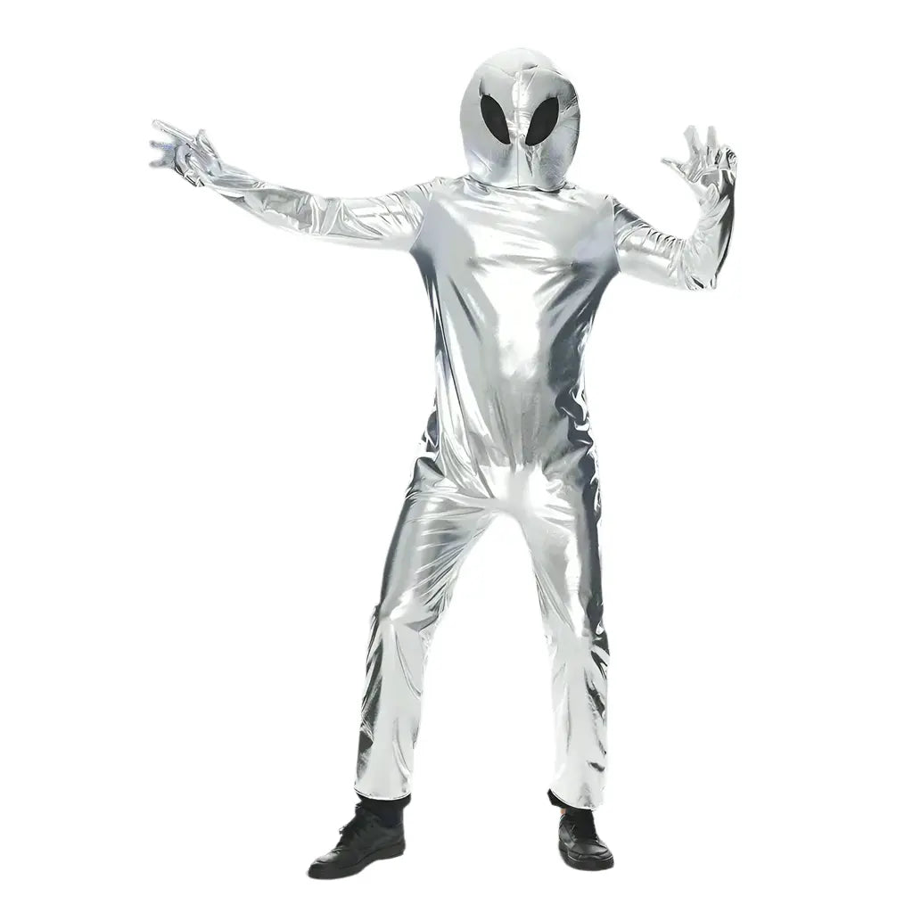 alien metallic costume