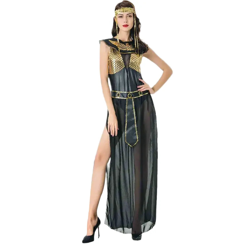 black and gold egyptian costume