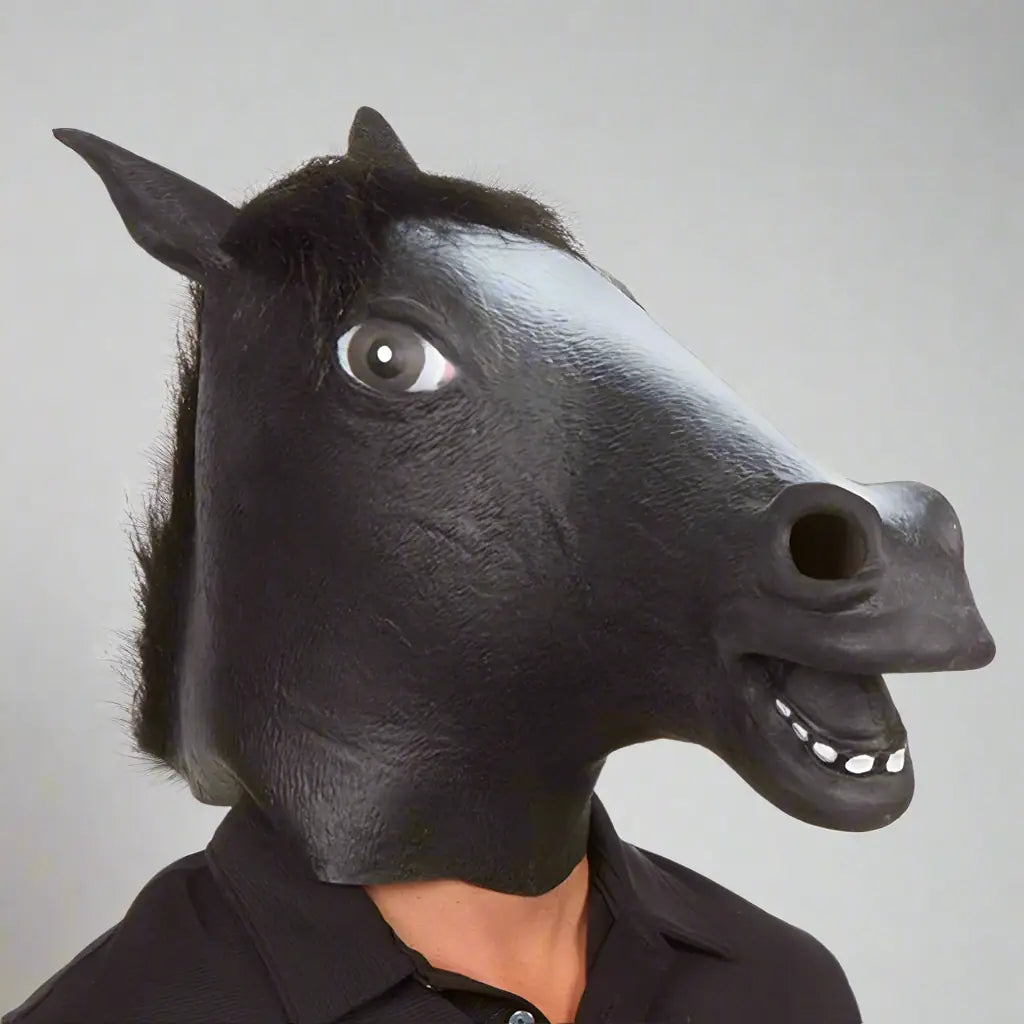 black horse mask
