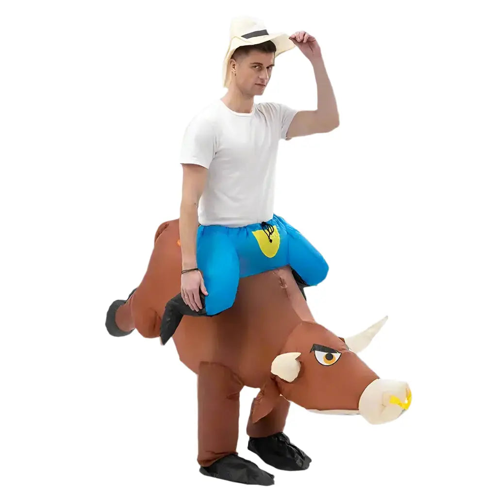blow up bull rider costume