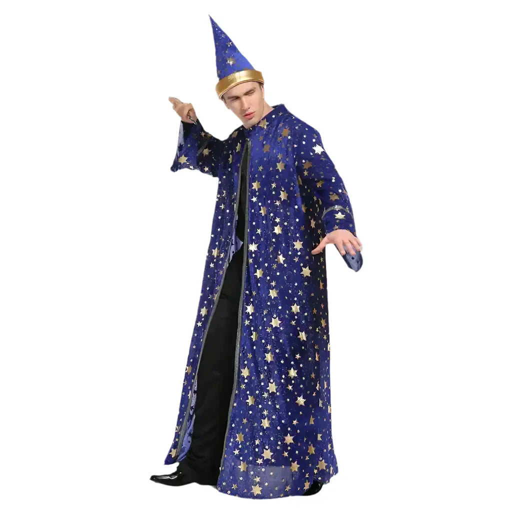 blue wizard costume