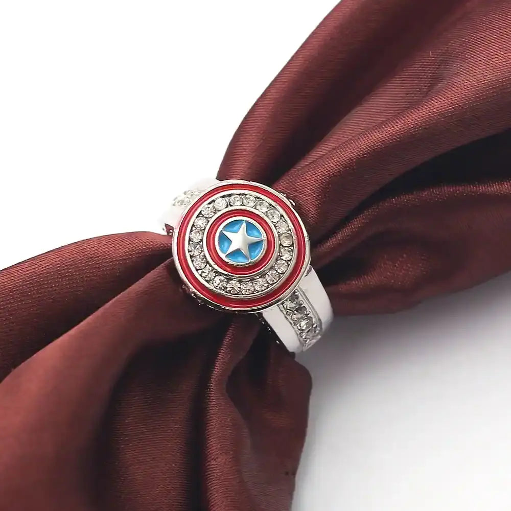 captain america mens ring