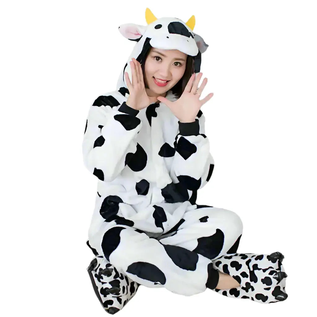 cow print onesie