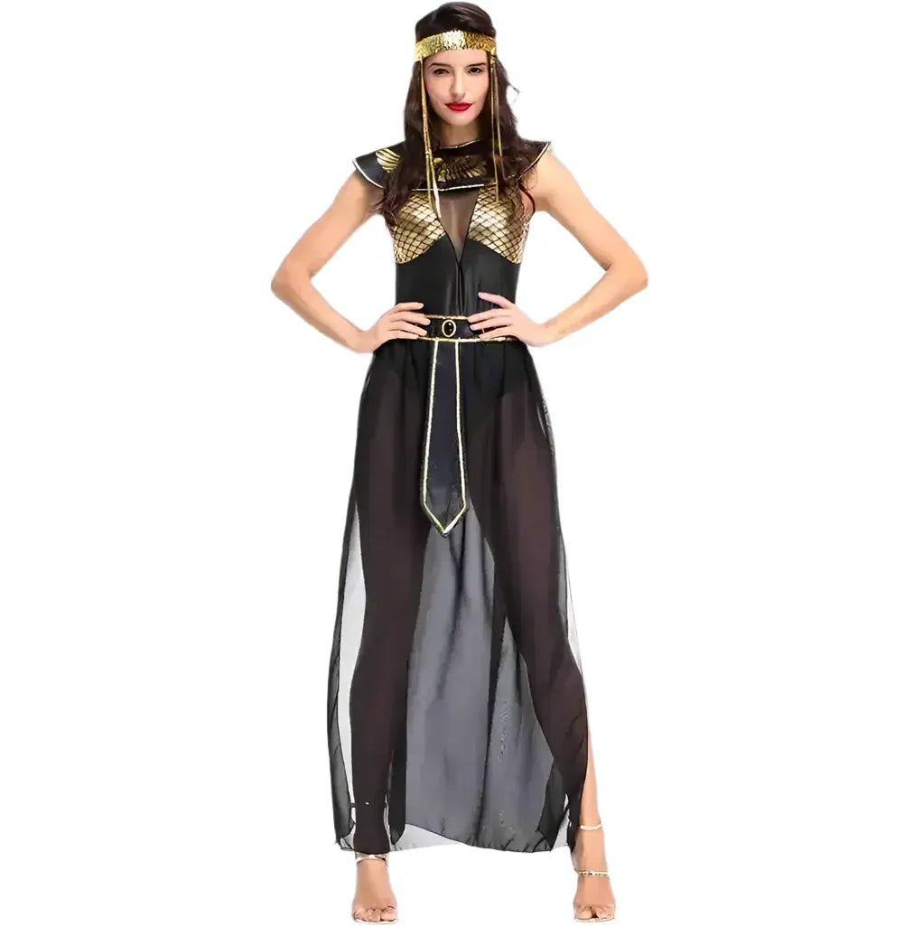 egyptian black dress