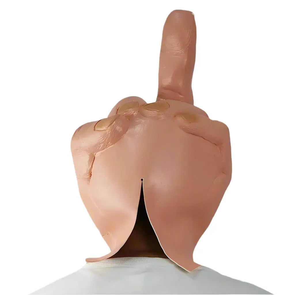 giant middle finger mask