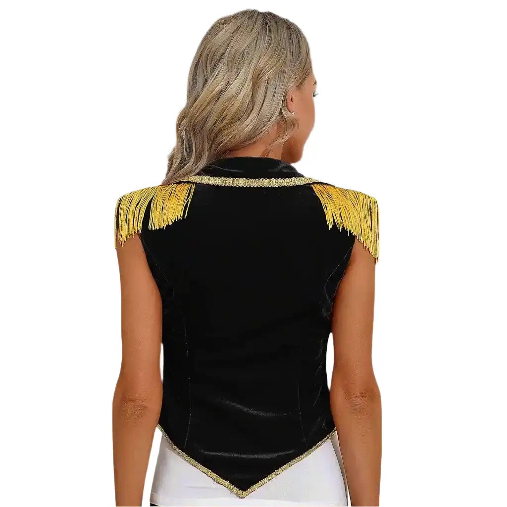 girl black ringmaster costume