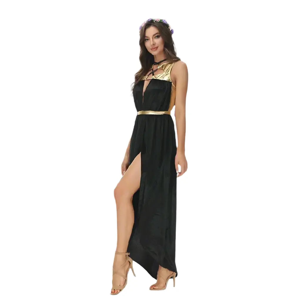 greek goddess black costume