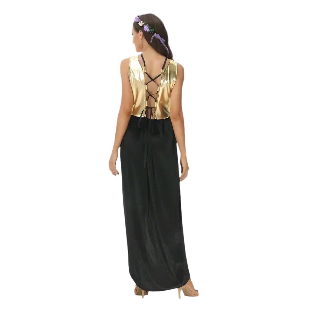 greek goddess black dress