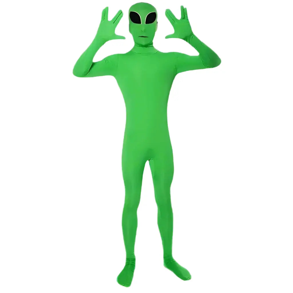 green alien costume