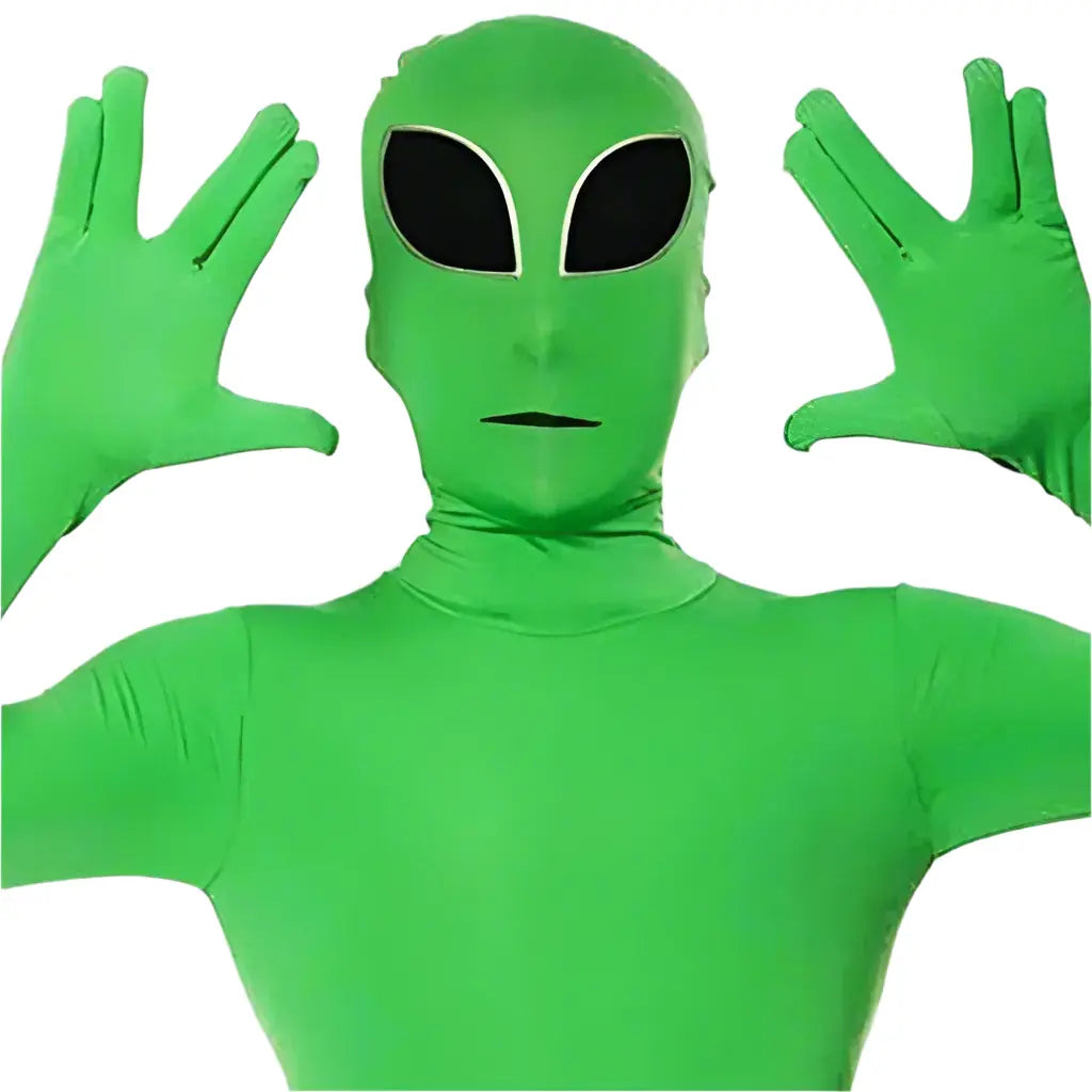 green alien outfit