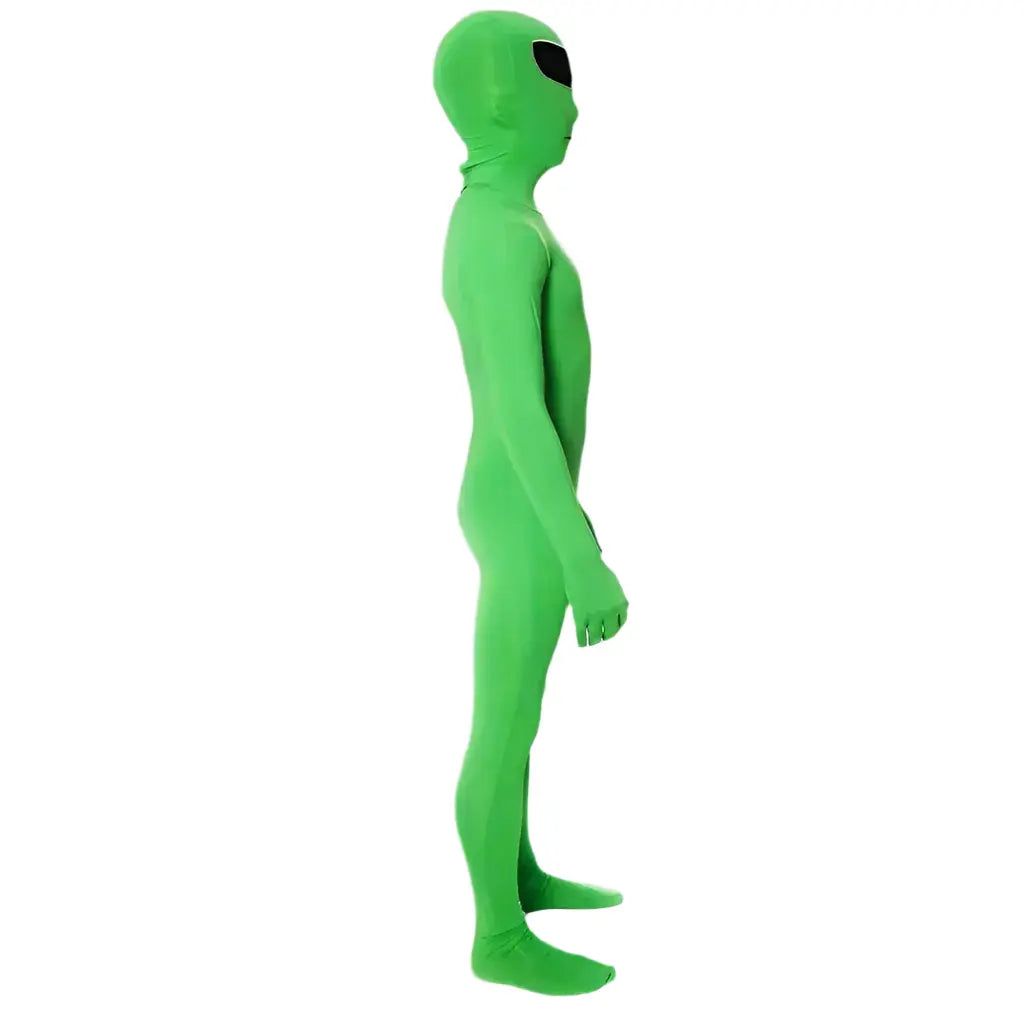 green alien suit