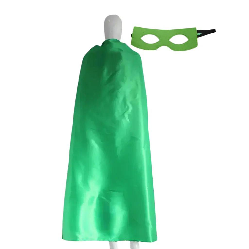 green superhero cape