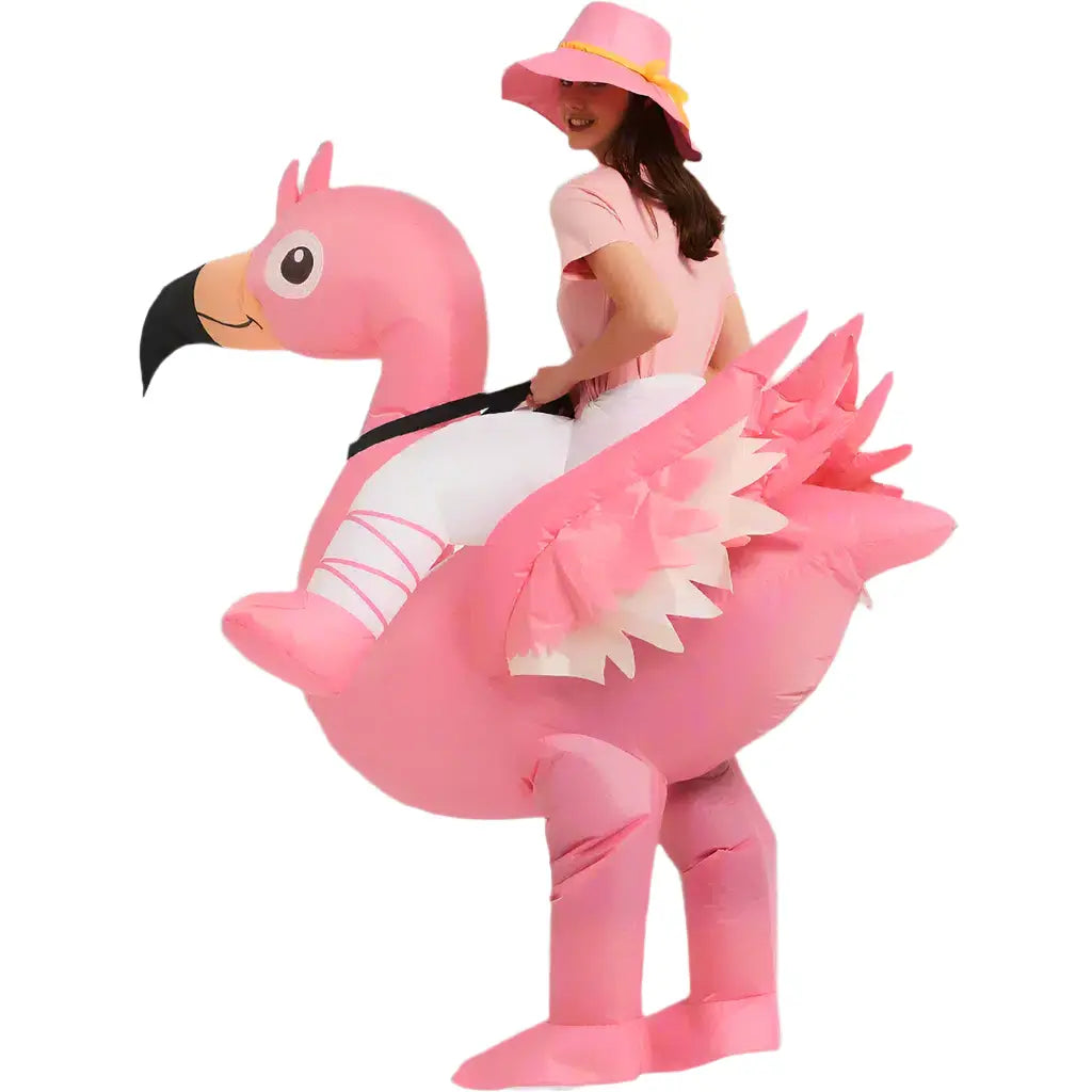inflatable pink flamingo costume