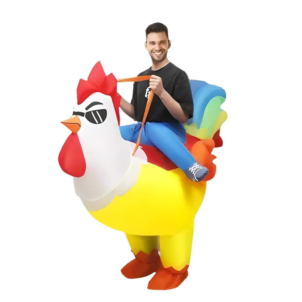 inflatable rooster costume