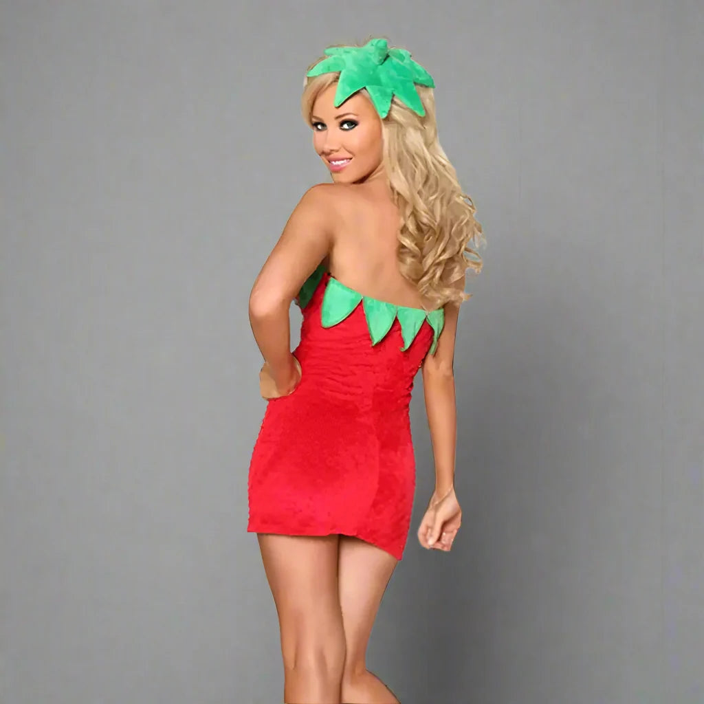 ladies strawberry dress
