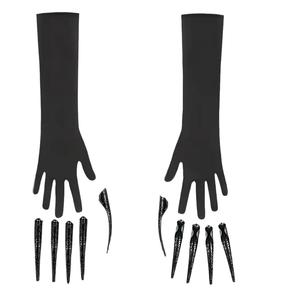 long black gloves with claws