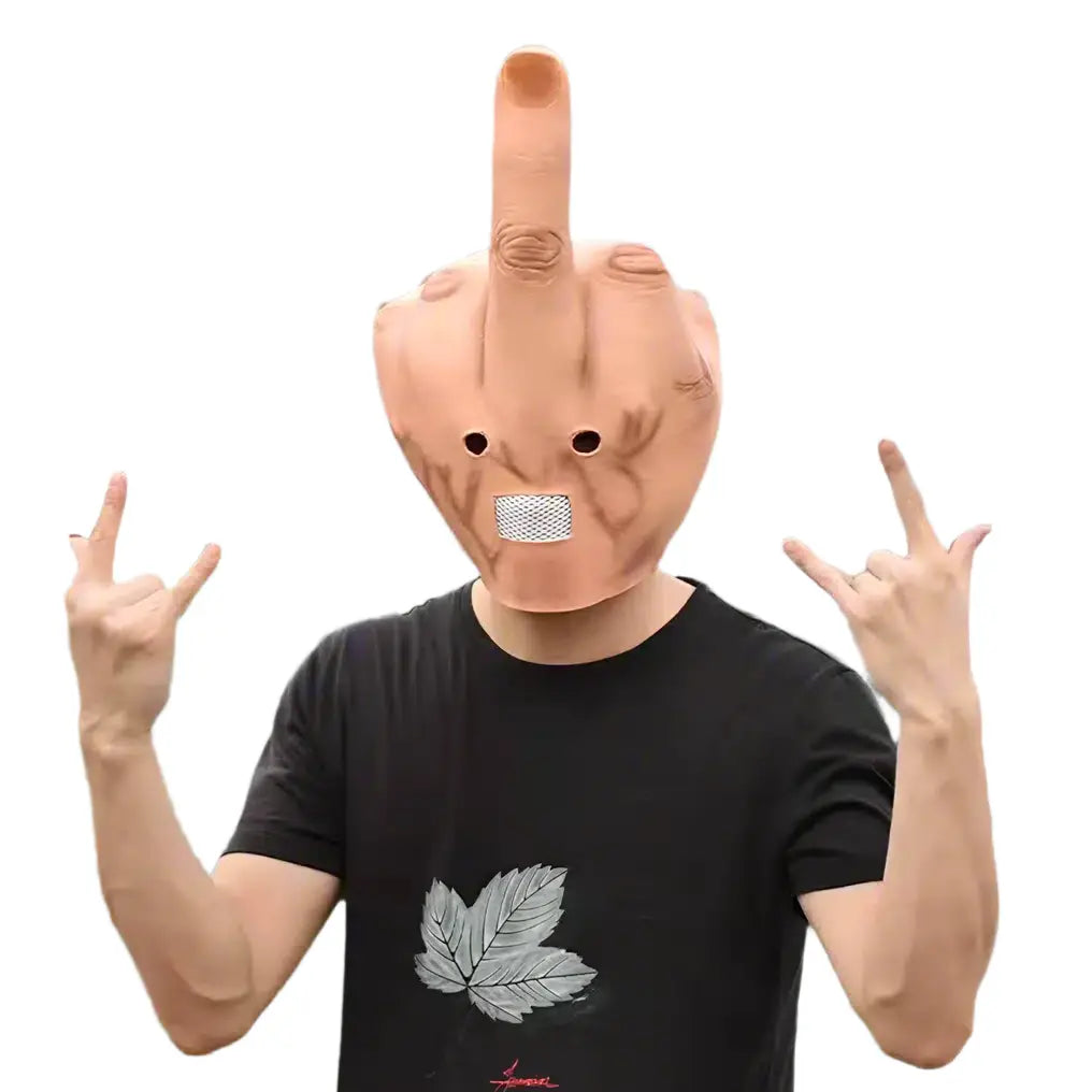 middle finger mask