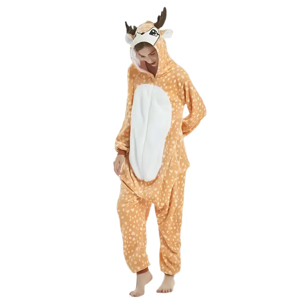 orange deer jumpsuit