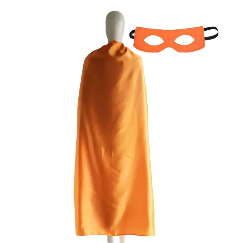 orange superhero cape
