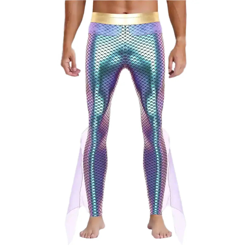 purple mermaid man pants