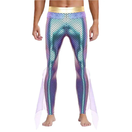 purple mermaid man pants