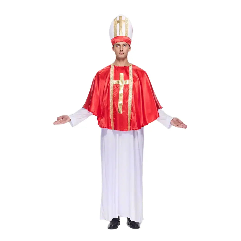 red pope costume