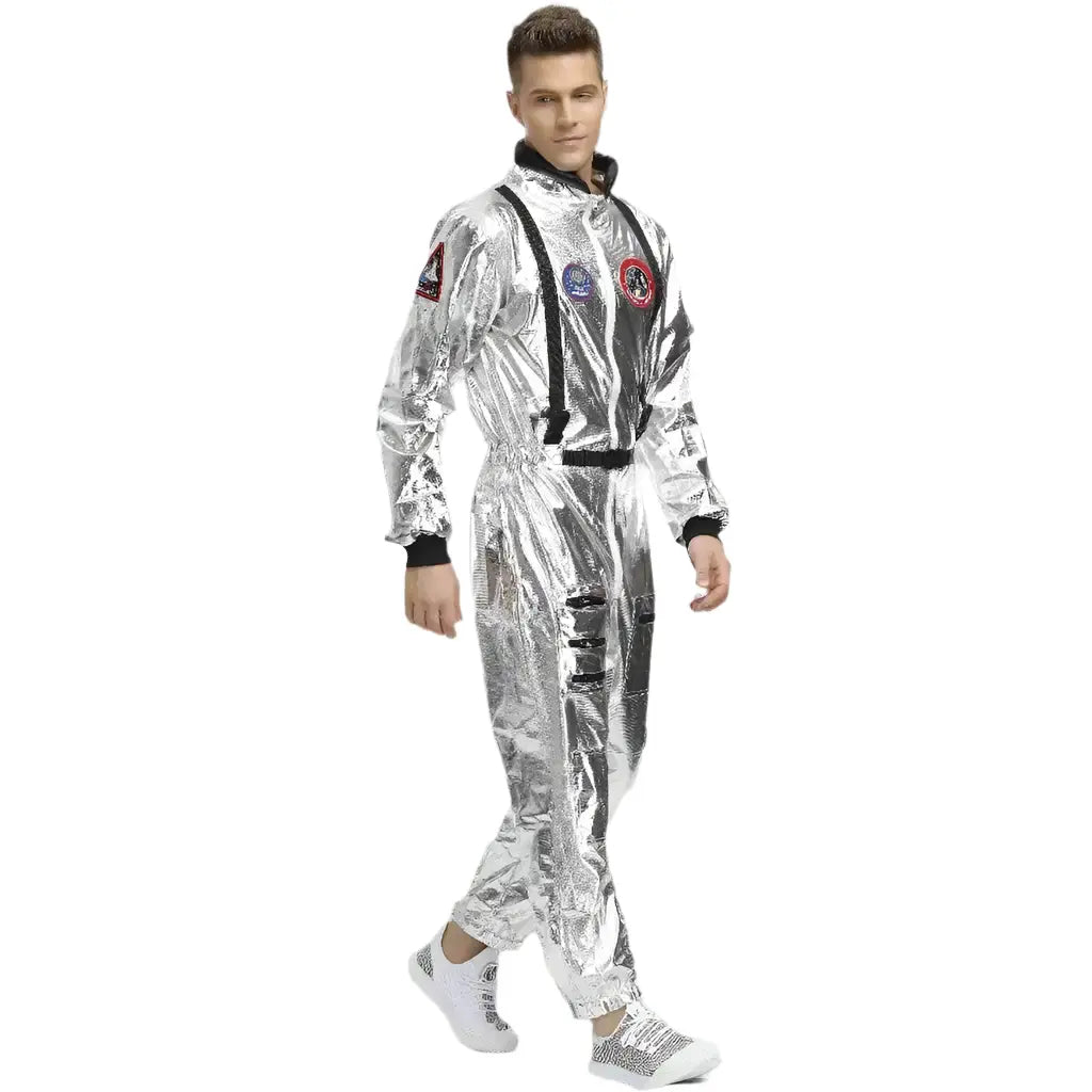 silver spaceman costume