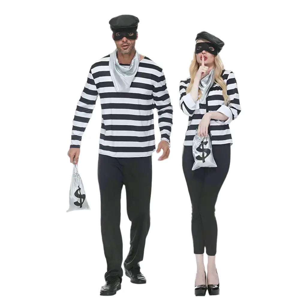 striped thief costume