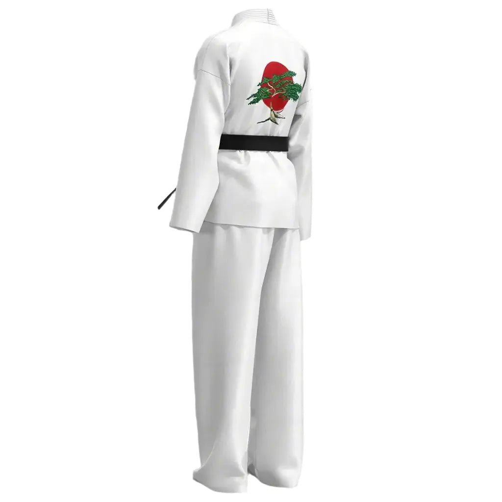 white karate costume