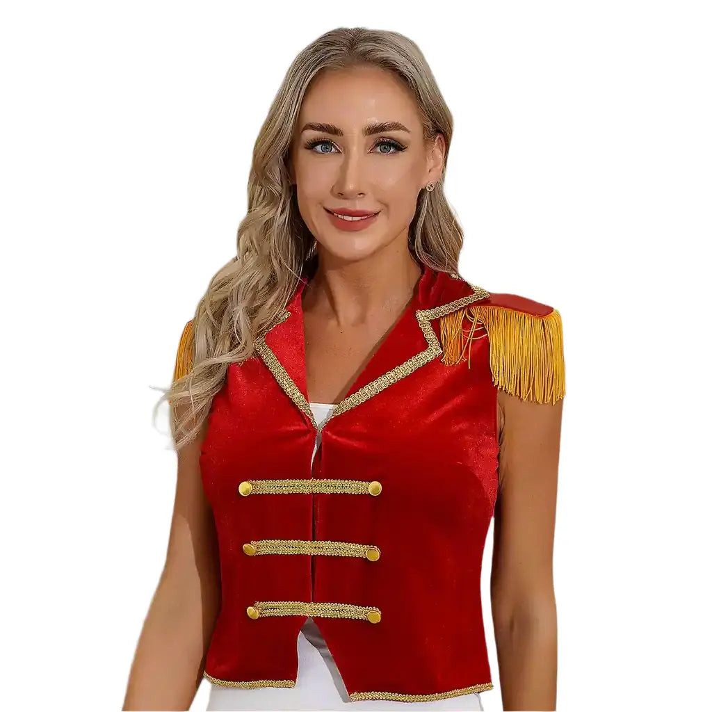 women red ringmaster costume