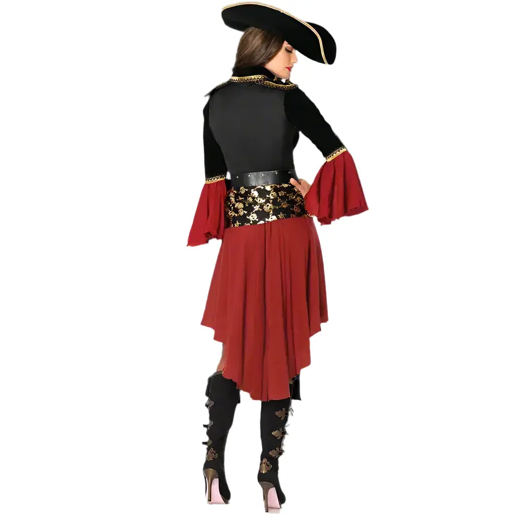womens red pirate costume