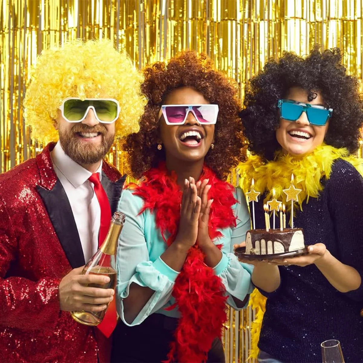 Coloured Afro Wigs