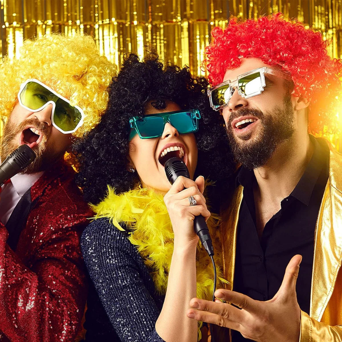 Coloured Afro Wigs