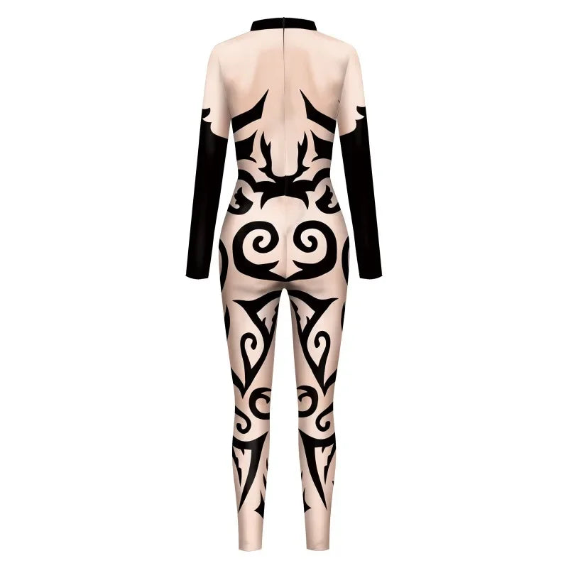 Tribal Tattoo Jumpsuit