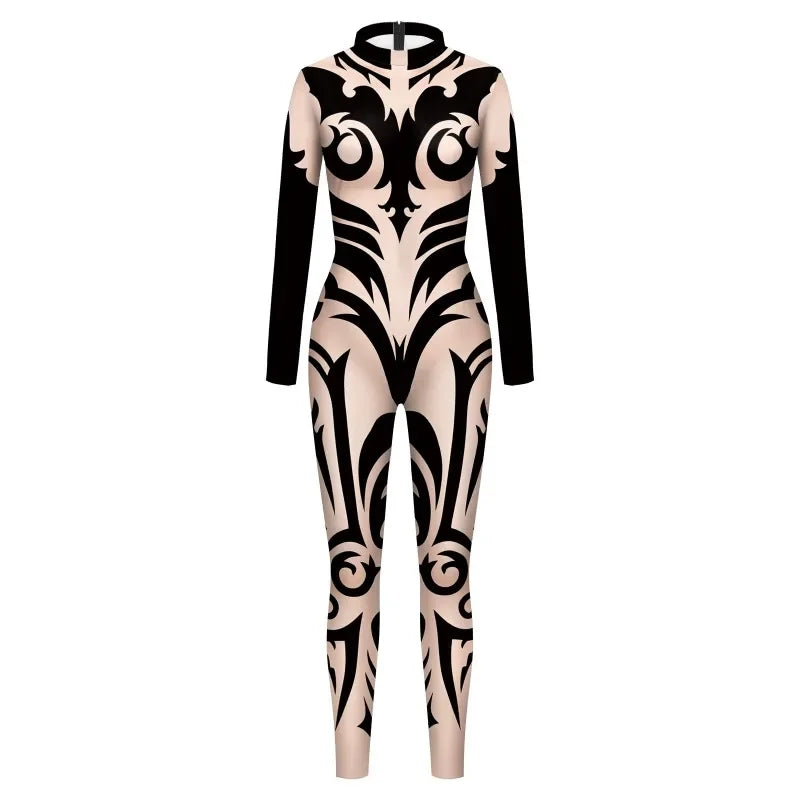 Tribal Tattoo Jumpsuit
