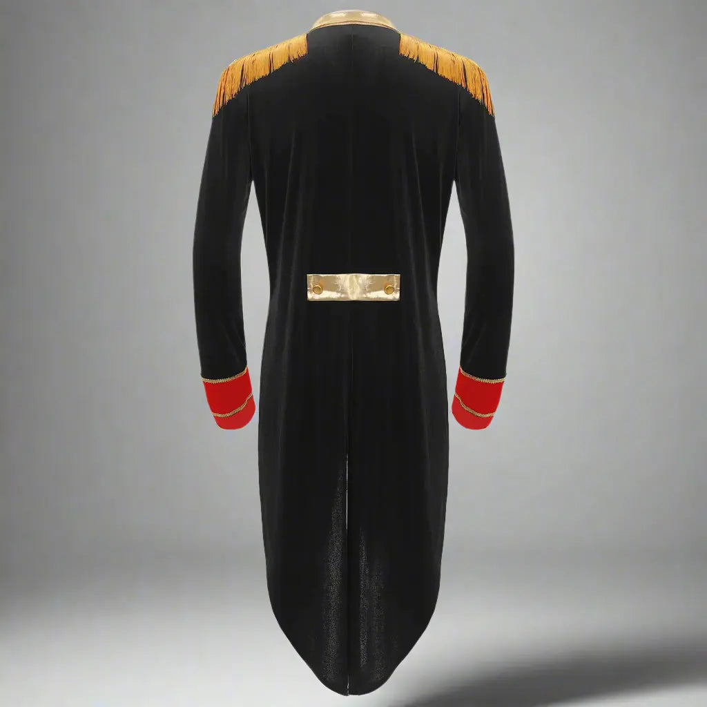 black ringmaster coat