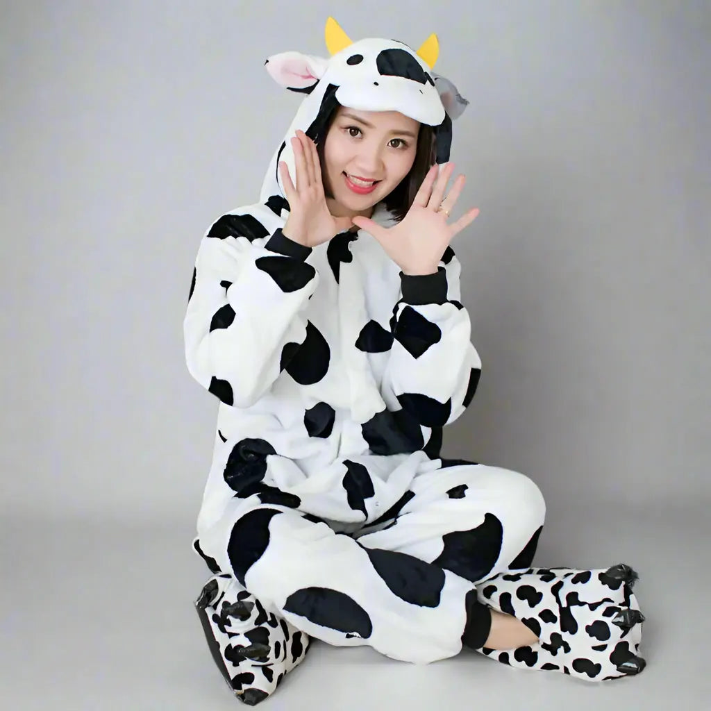cow print onesie