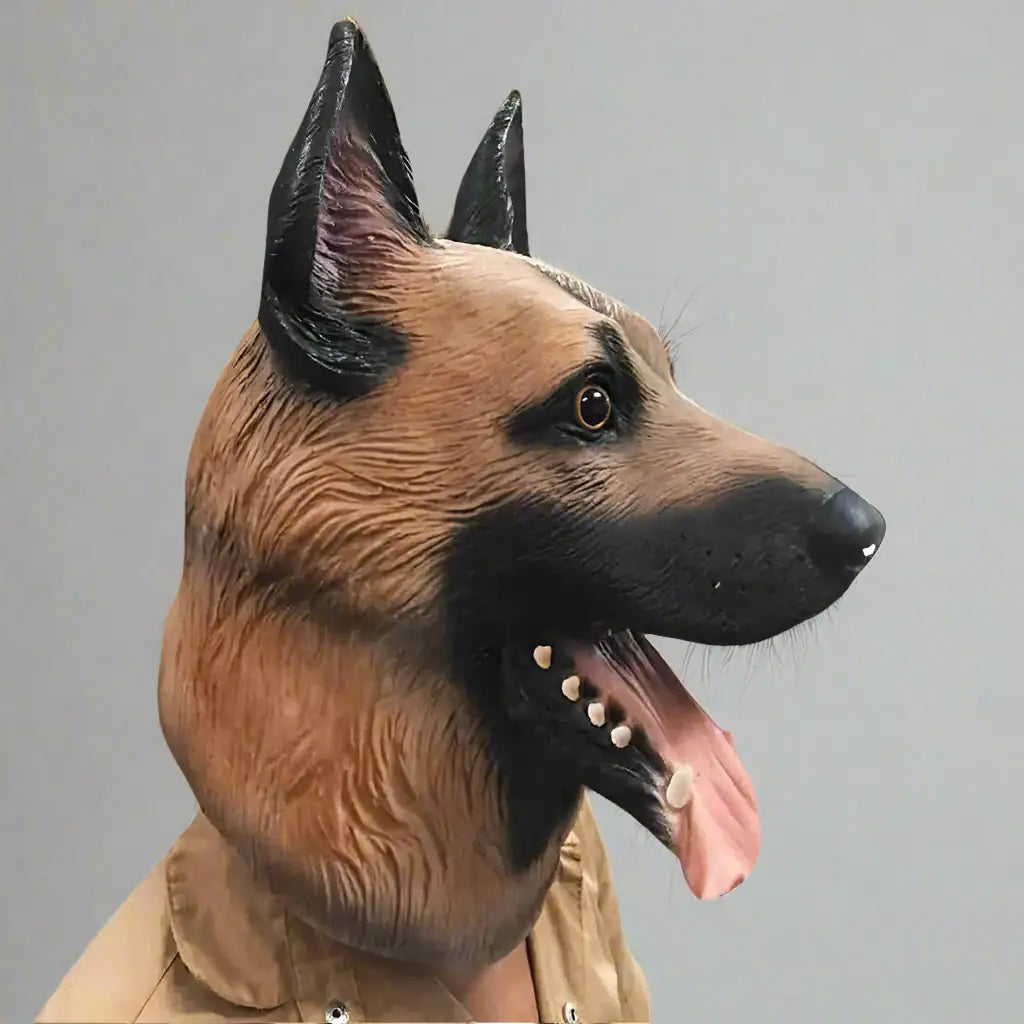 german shepherd halloween mask