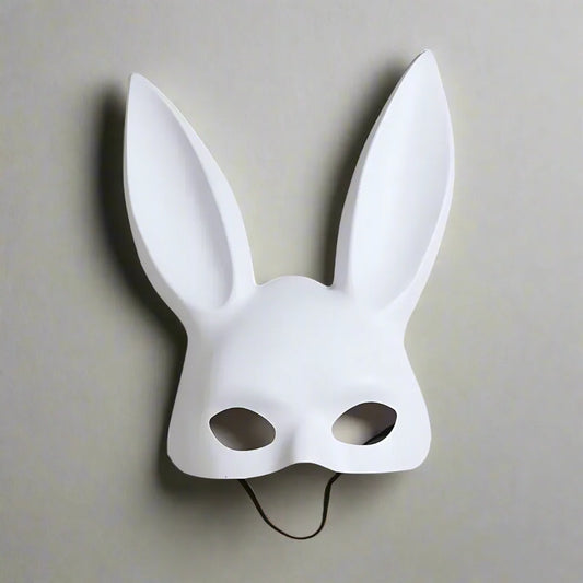 white bunny mask