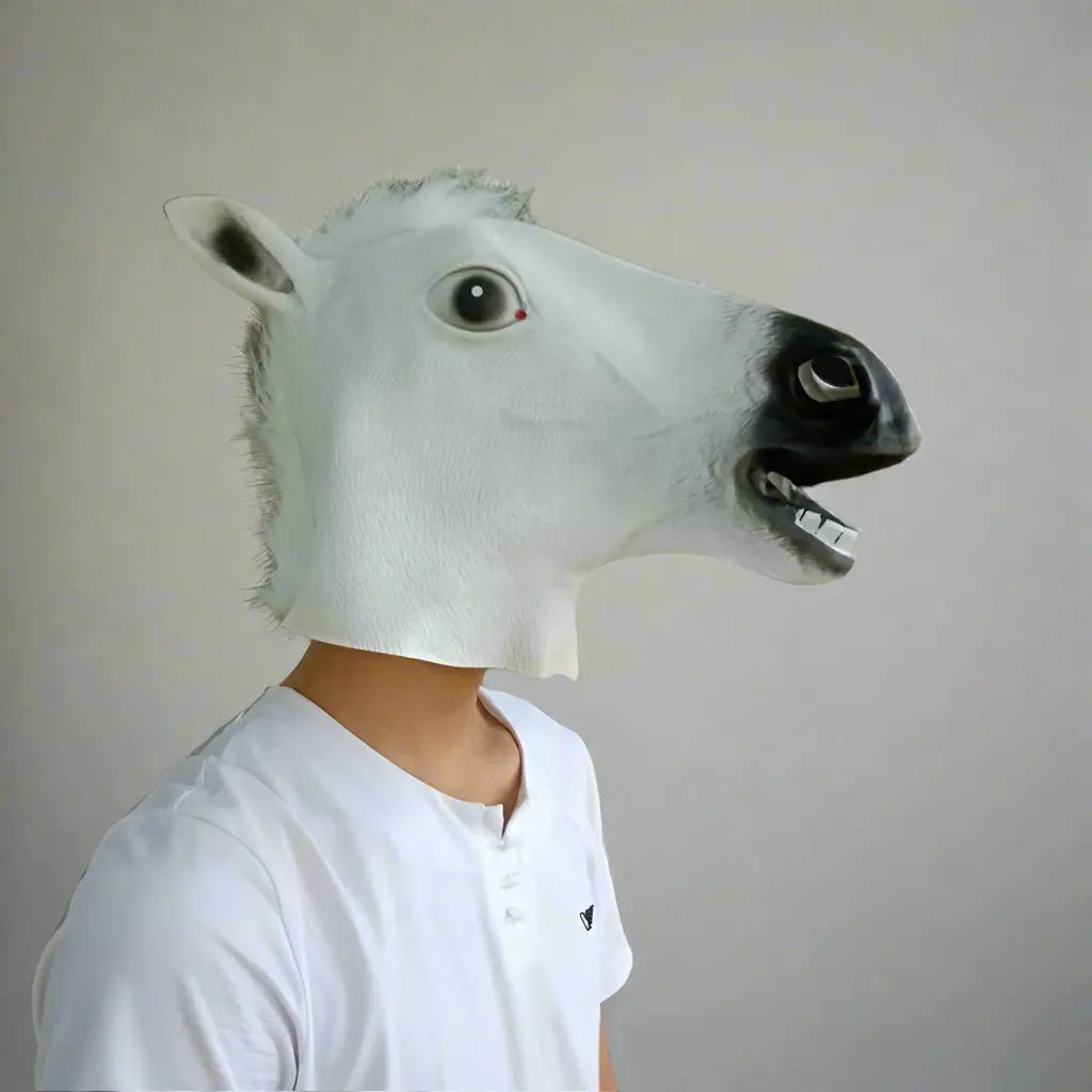 white horse mask